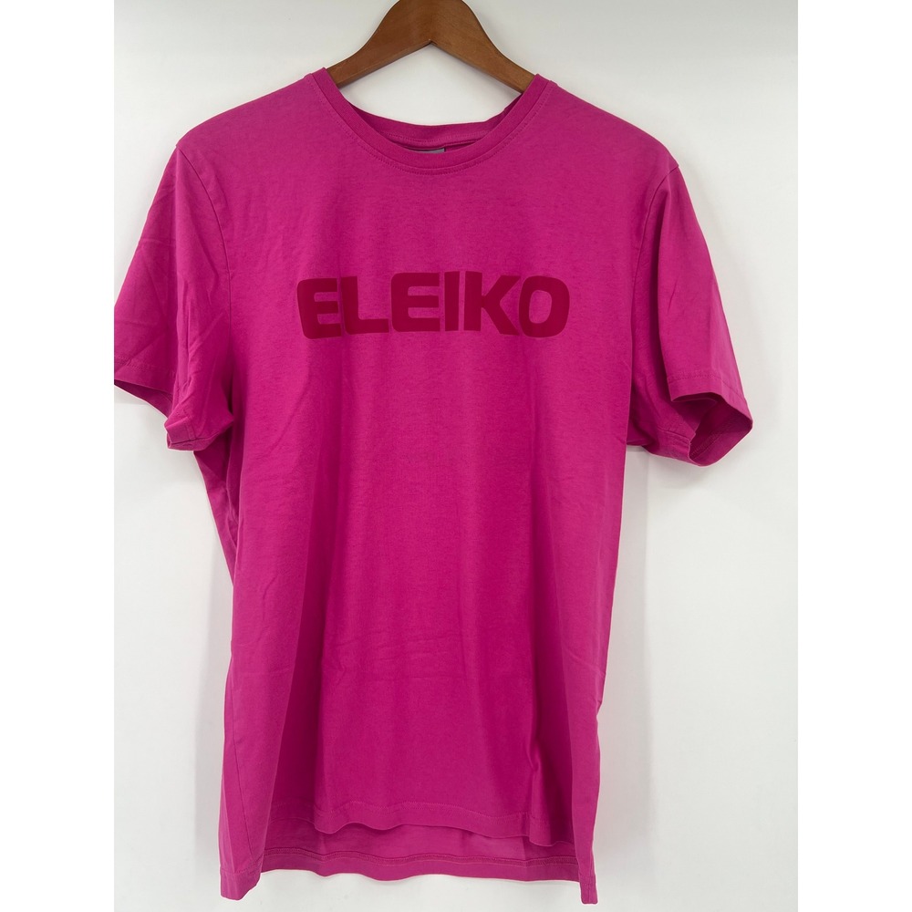 Eleiko Raise The Bar Pink Graphic T-Shirt Large Short‎ Sleeve Crew Neck
